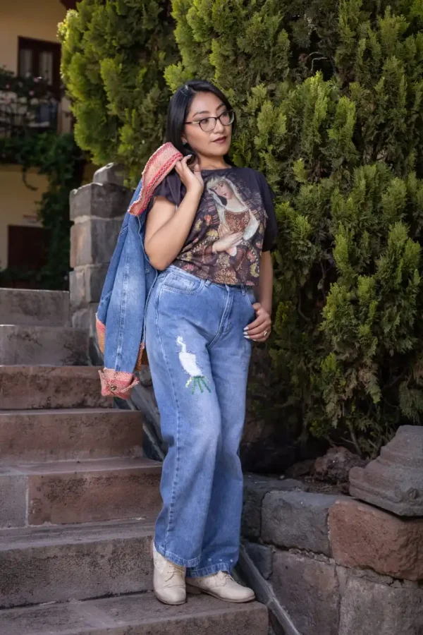 Pantalon en Mezclilla